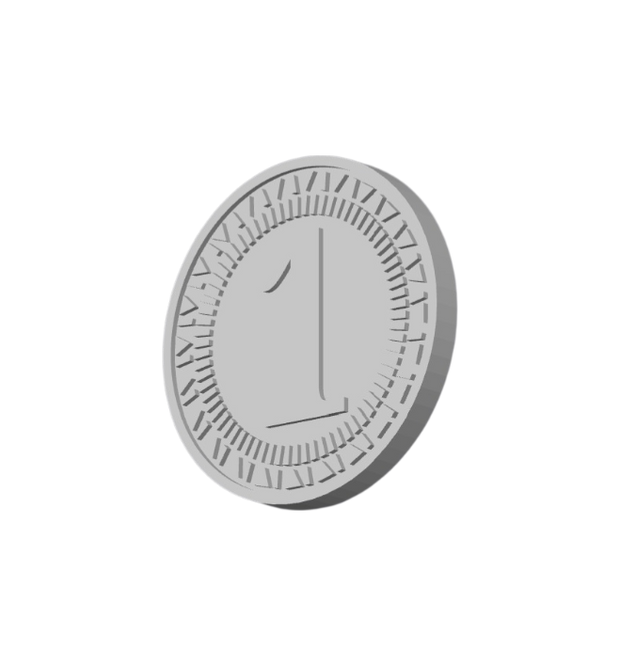 Ancient Embermark Coin Set – Forgotten Kingdom Relic Tokens (Set of 6) | 3D Printed Fantasy RPG Accessory