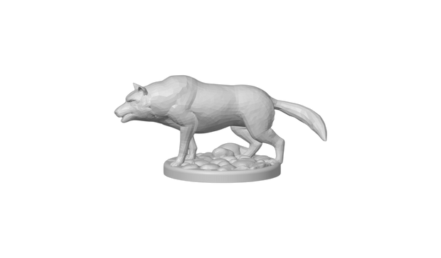 Bloodmoon Alpha Wolf – Crimson Night Dire Beast | 3D Printed Fantasy RPG Miniature
