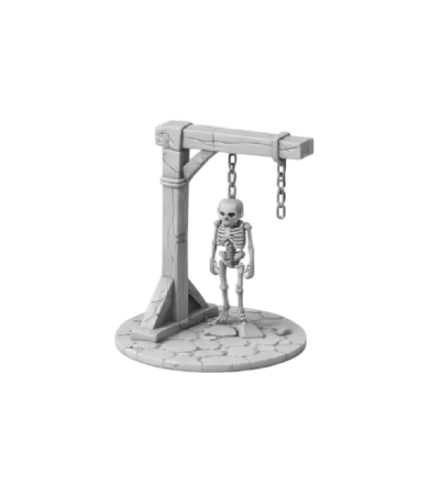Skeleton Gallows Post