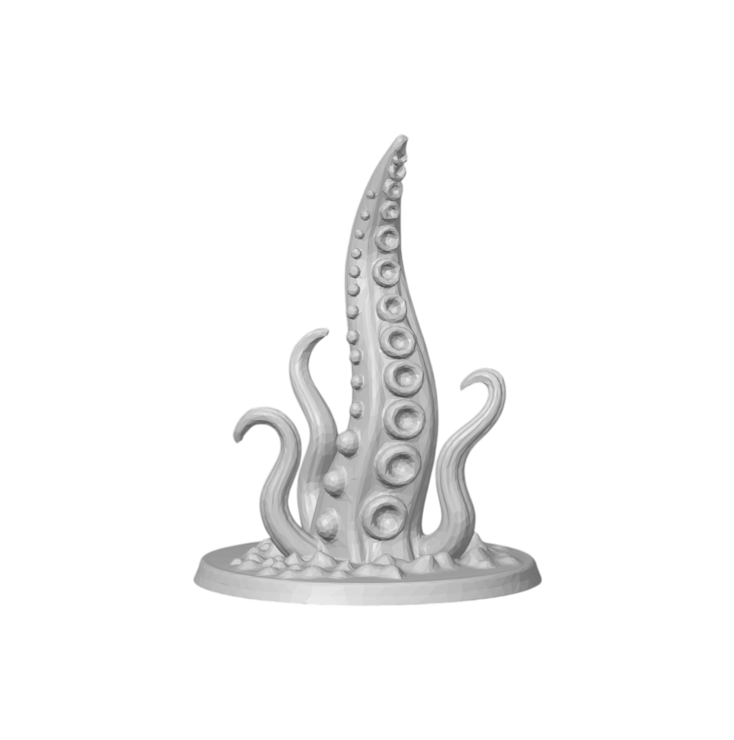 Abyssal Maw – Rising Tentacles | 3D Printed DND Terrain Scatter