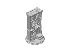 Arcane Archivist’s Shelf – Grand Wizard Library | 3D Printed DND Terrain Scatter