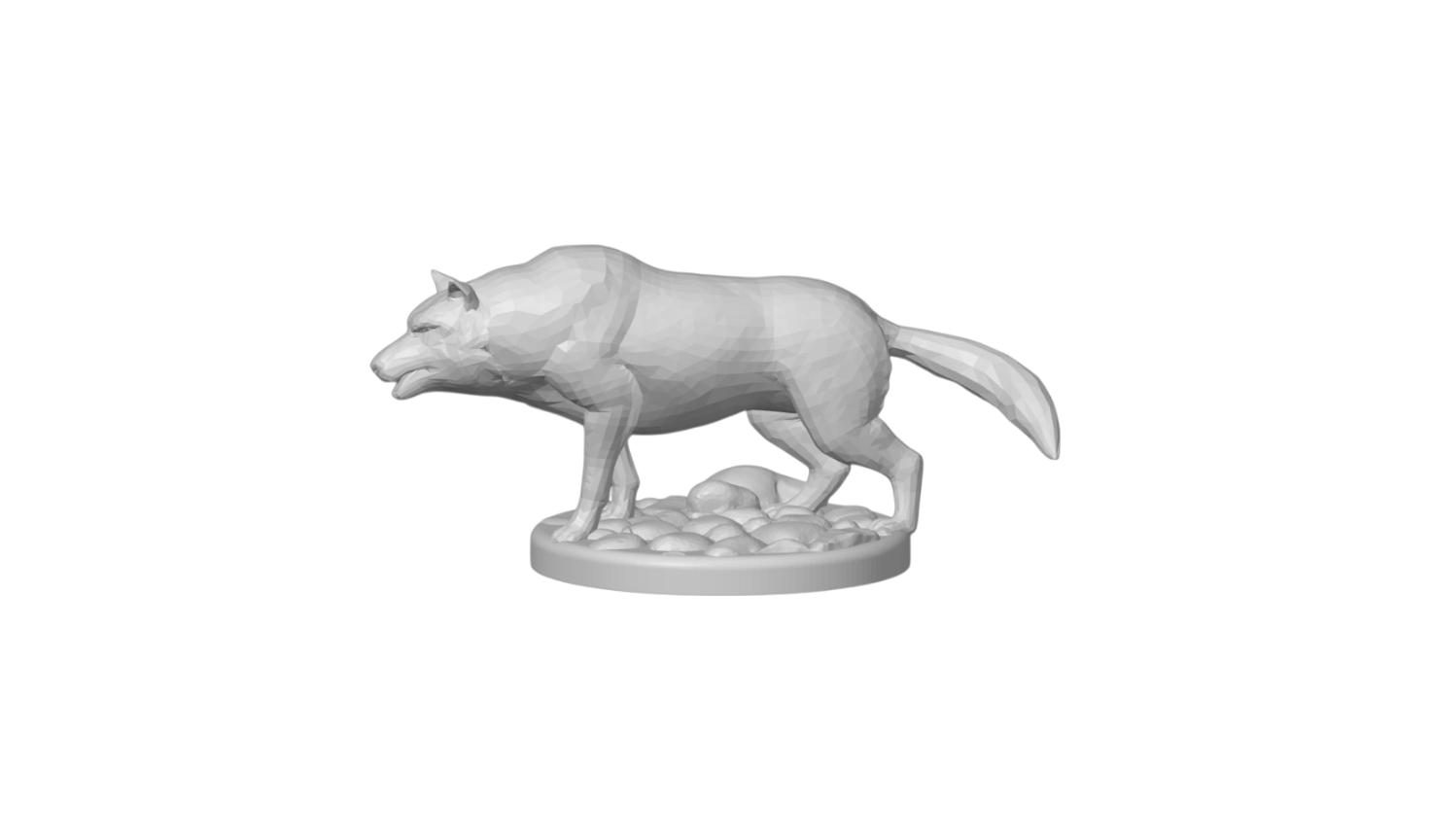 Bloodmoon Alpha Wolf – Crimson Night Dire Beast | 3D Printed Fantasy RPG Miniature
