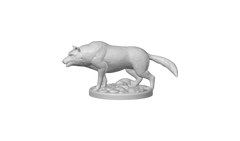 Bloodmoon Alpha Wolf – Crimson Night Dire Beast | 3D Printed Fantasy RPG Miniature