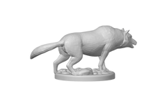 Bloodmoon Alpha Wolf – Crimson Night Dire Beast Miniature