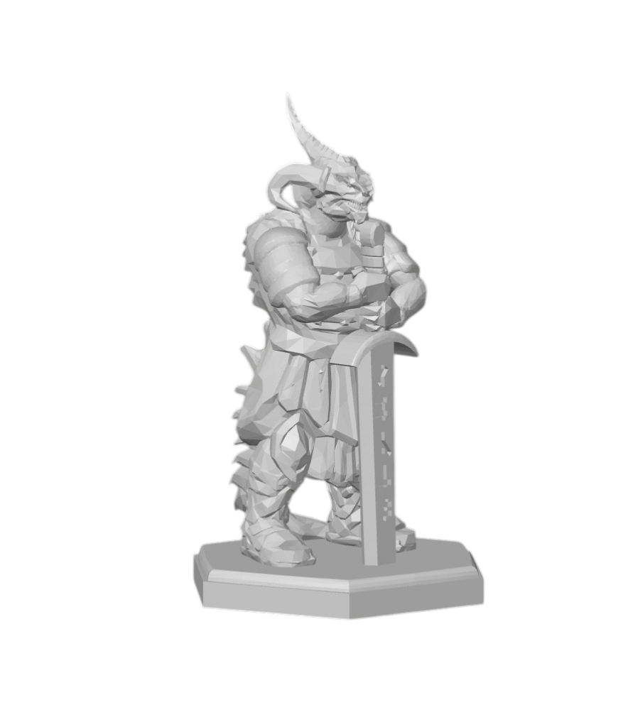 Drakeshatter Champion – Dragonslayer Vanguard | 3D Printed Fantasy RPG Miniature