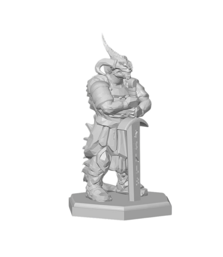 Drakeshatter Champion – Dragonslayer Vanguard | 3D Printed Fantasy RPG Miniature