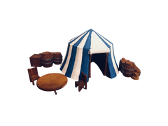 Crimson Carnival Pavilion – Sinister Big Top Terrain Set
