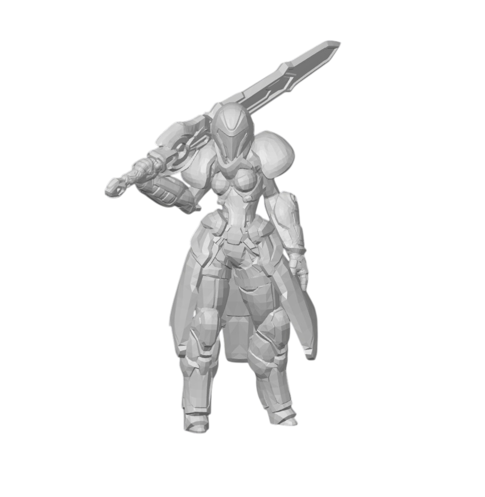 Galilea the Dawnblade – Radiant Sunfire Paladin | 3D Printed Fantasy RPG Miniature