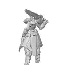 Galilea the Dawnblade – Radiant Sunfire Paladin Miniature