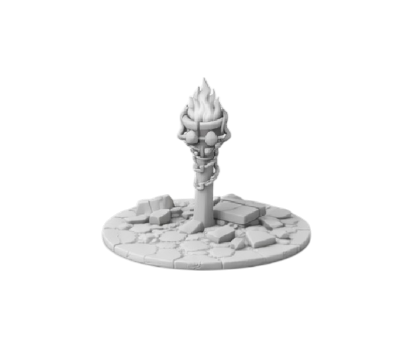 Dungeon Torch Post