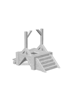 Executioner’s Square Scaffold | 3D Printed DND Terrain Scatter