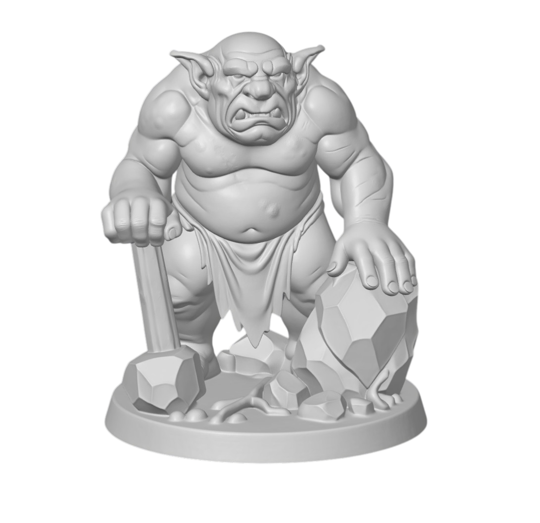 Grondar Stonebreaker | 3D Printed Fantasy RPG Miniature
