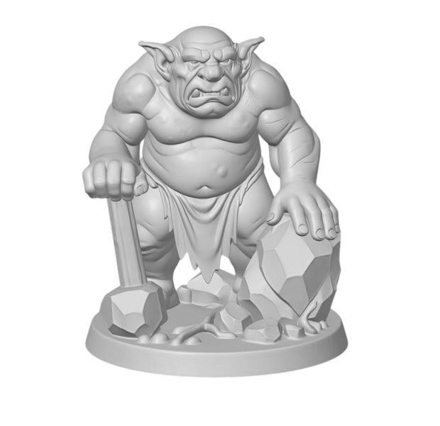 Grondar Stonebreaker | 3D Printed Fantasy RPG Miniature