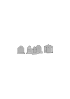 Tombstone Gravestone Set #2 (5 Pieces)