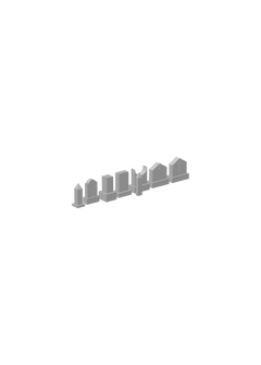 Tombstone Gravestone Set #3 (8 Pieces)