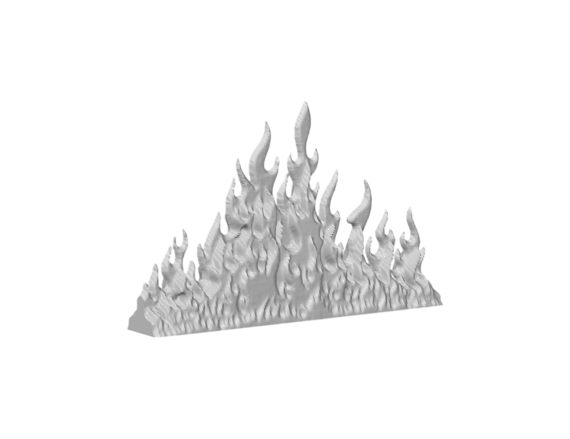 Inferno Barrier Sigil – Arcane Fire Ward Emblem | 3D Printed Fantasy RPG Accessory