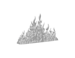 Inferno Barrier Sigil – Arcane Fire Ward Emblem | 3D Printed Fantasy RPG Accessory