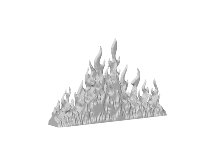 Inferno Barrier Sigil – Arcane Fire Ward Emblem | 3D Printed Fantasy RPG Accessory