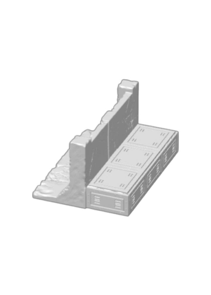 Ironline Roadblock Barrier | 3D Printed DND Terrain Scatter