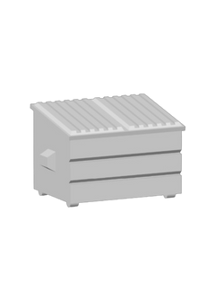 Ironstreet Refuse Bin | 3D Printed DND Terrain Scatter