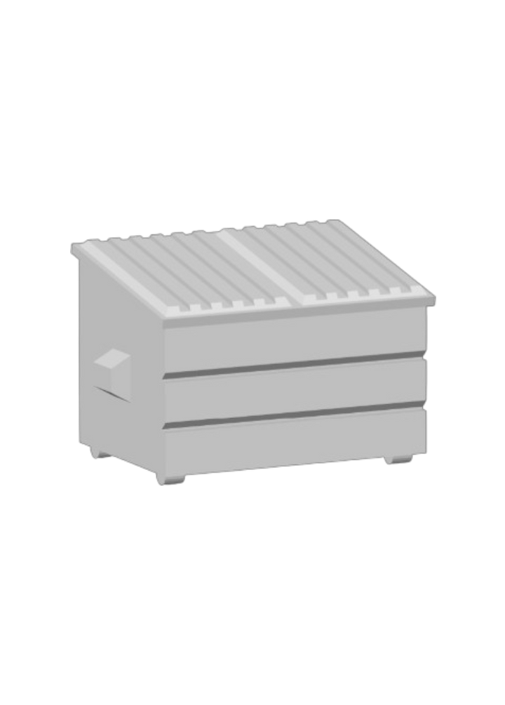 Ironstreet Refuse Bin | 3D Printed DND Terrain Scatter