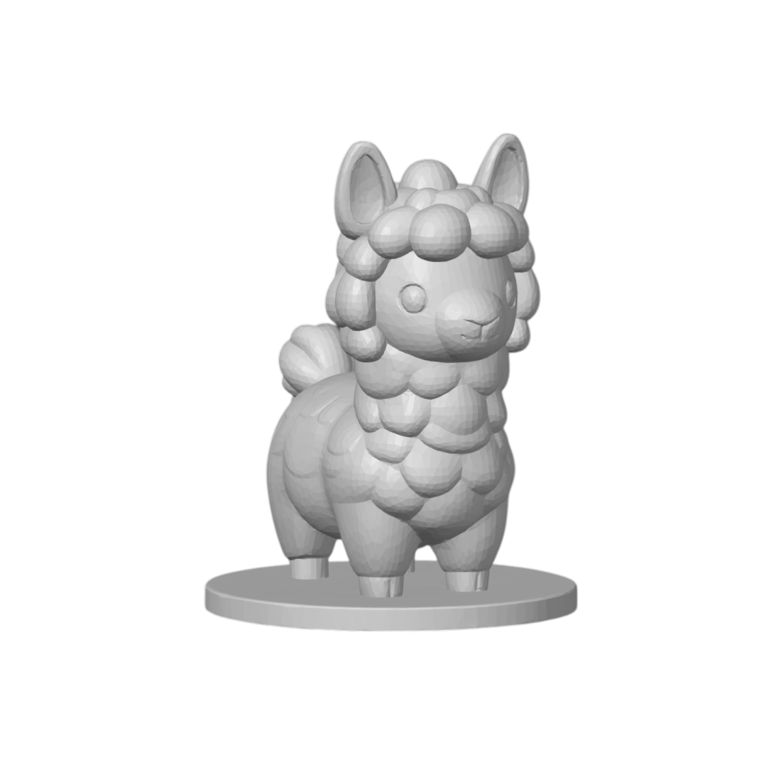 Meadowsoft Pack Alpaca | 3D Printed Fantasy RPG Miniature