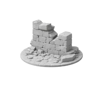 Ruined Stone Wall Section