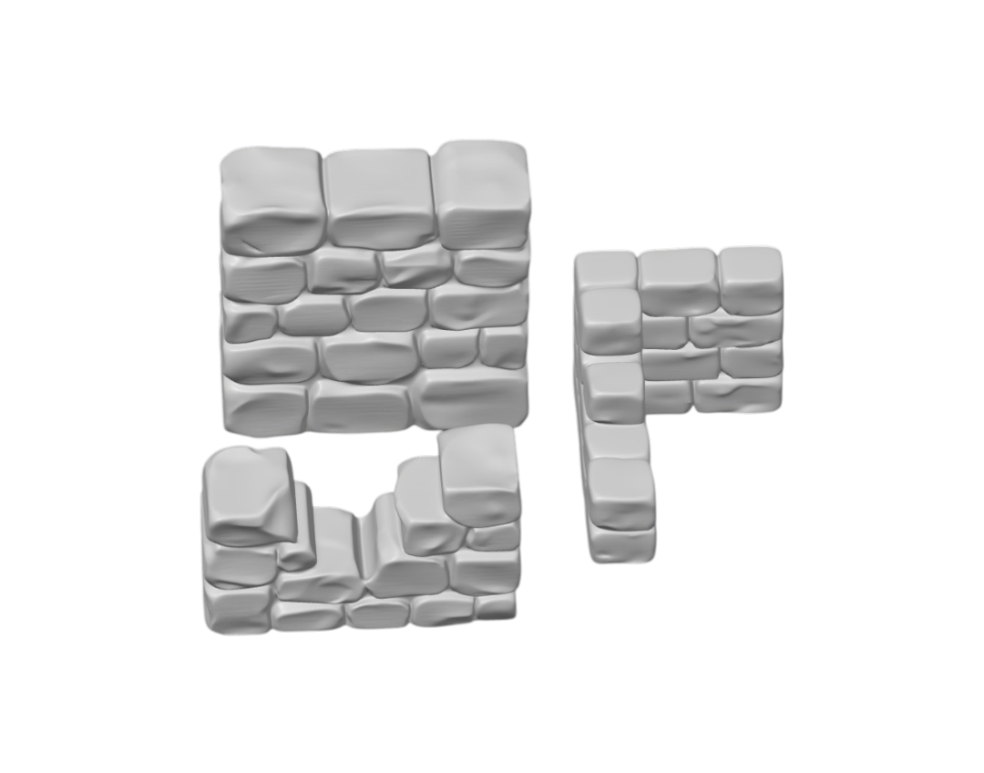 Shattered Keep Ruins | 3D Printed DND Terrain Scatter