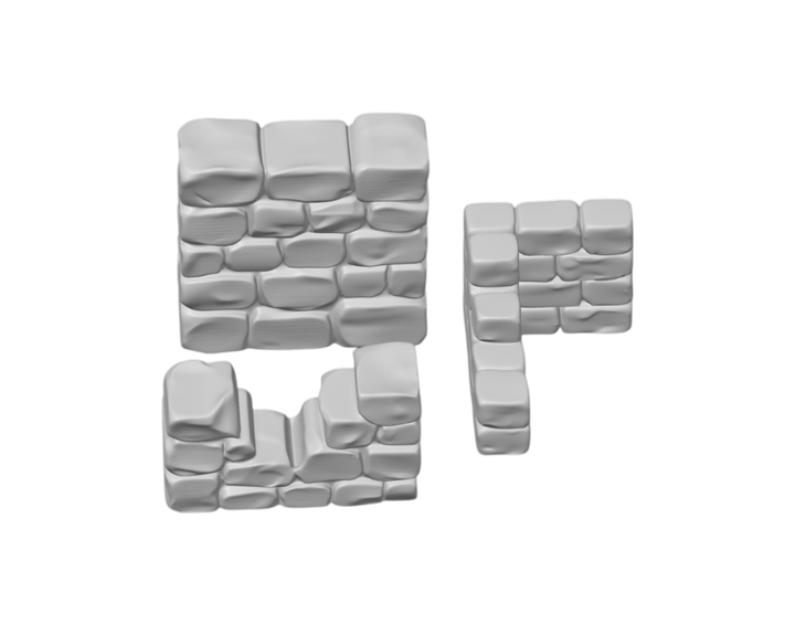 Shattered Keep Ruins | 3D Printed DND Terrain Scatter