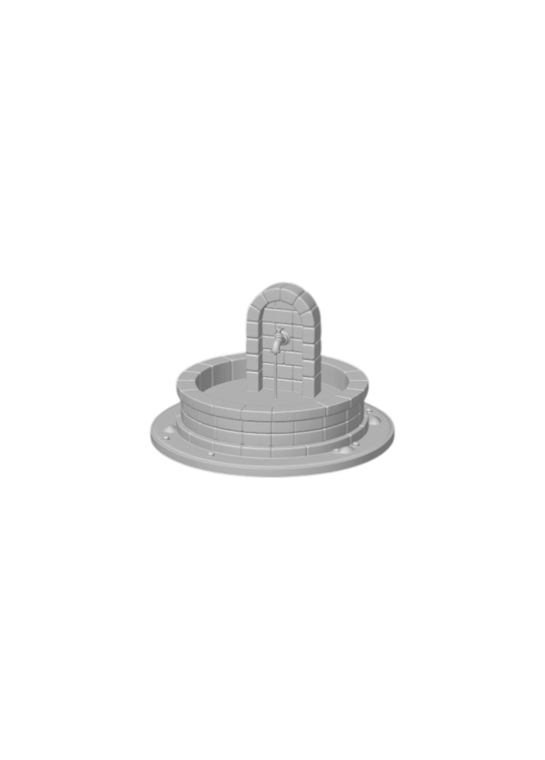 Stone Fountain with Tap