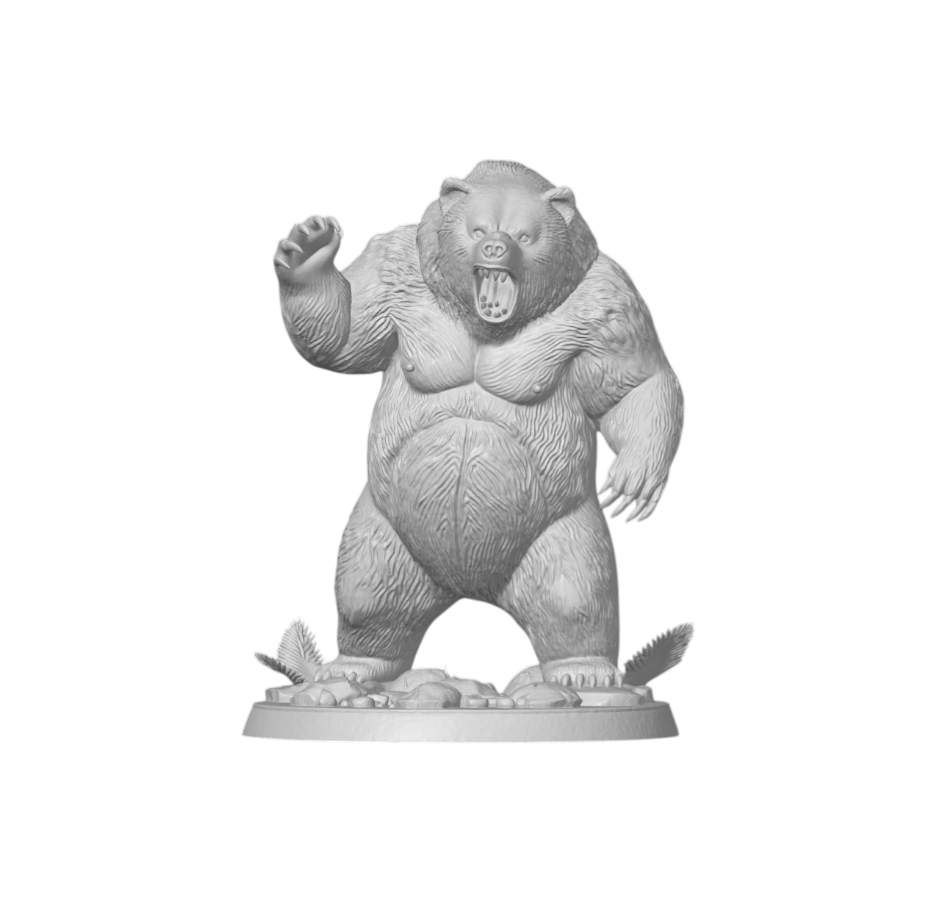 Stoneclaw Guardian Statue | 3D Printed DND Terrain Scatter