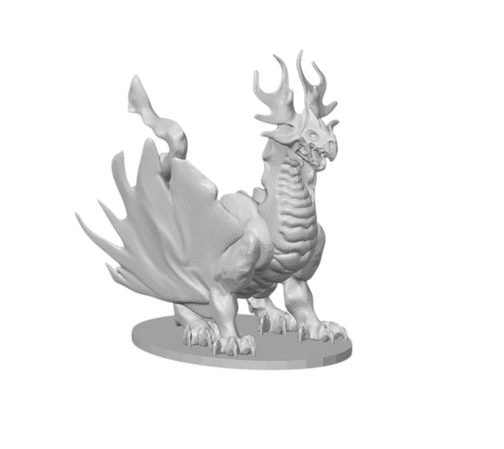 Verdanthorn Ancient Wyrm – Primal Forest Dragon | 3D Printed Fantasy RPG Miniature