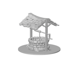 Whisperstone Village Well – 3D Printed Fantasy Settlement Terrain | 3D Printed DND Terrain Scatter