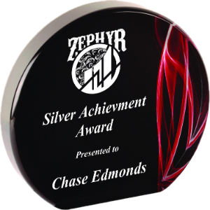 Sample engraved acrylic award