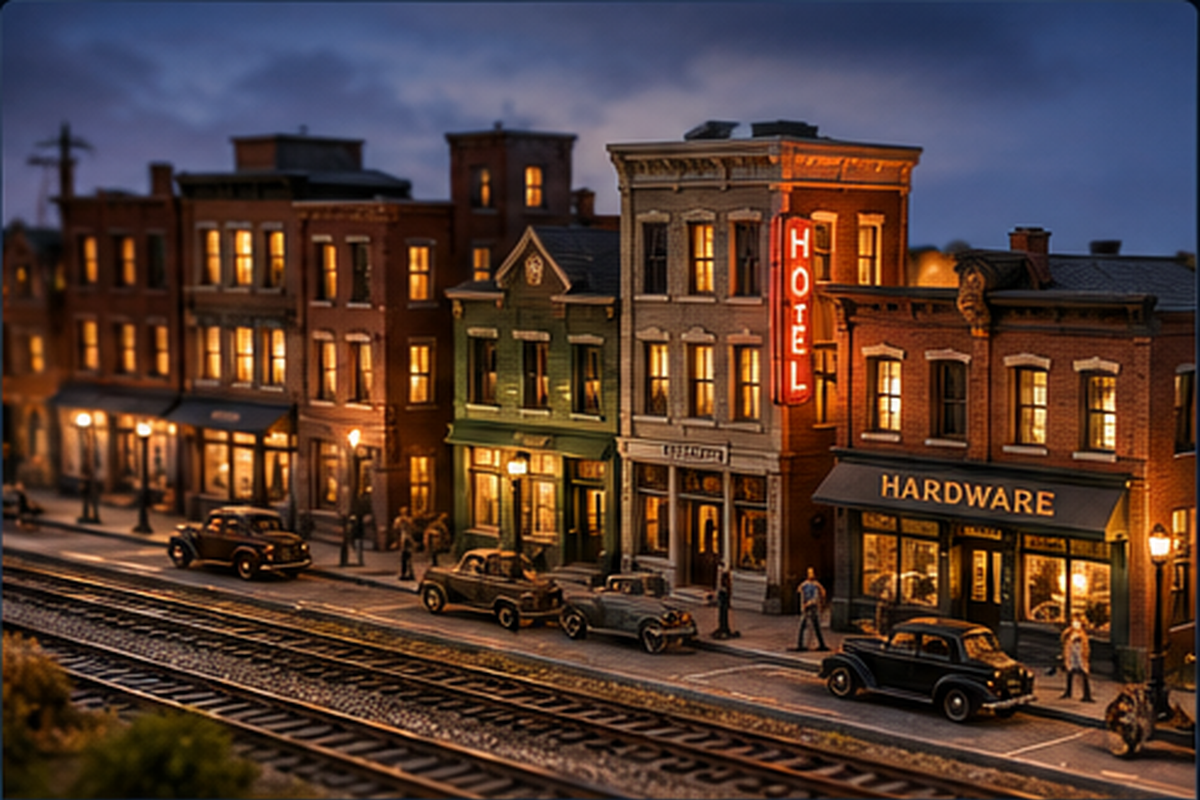 Commercial model railroad products