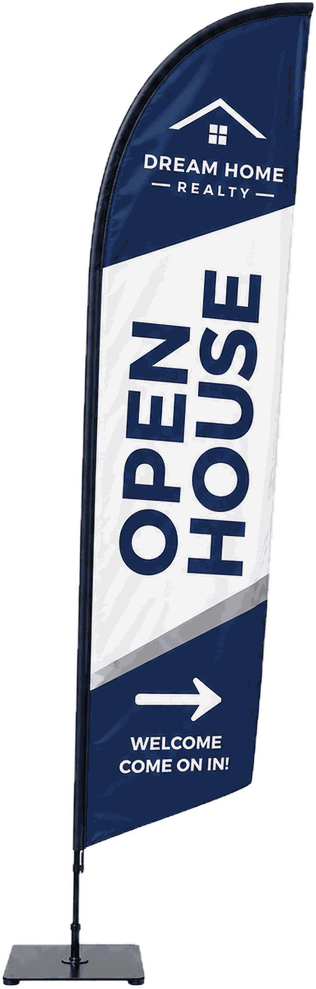Sample feather flag
