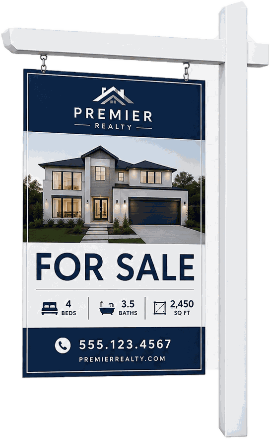 Sample real estate sign